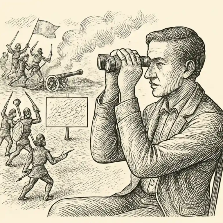 Ilustración en grabado sobre Ser neutral no siempre significa mirar mejor