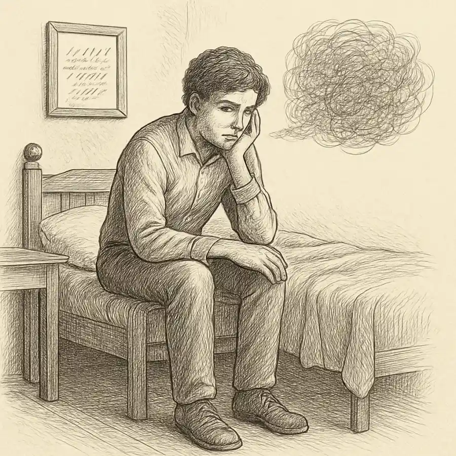 Me cuesta saber si acostumbrarse es aceptar — ilustración Ilustración en grabado sobre Me cuesta saber si acostumbrarse es aceptar