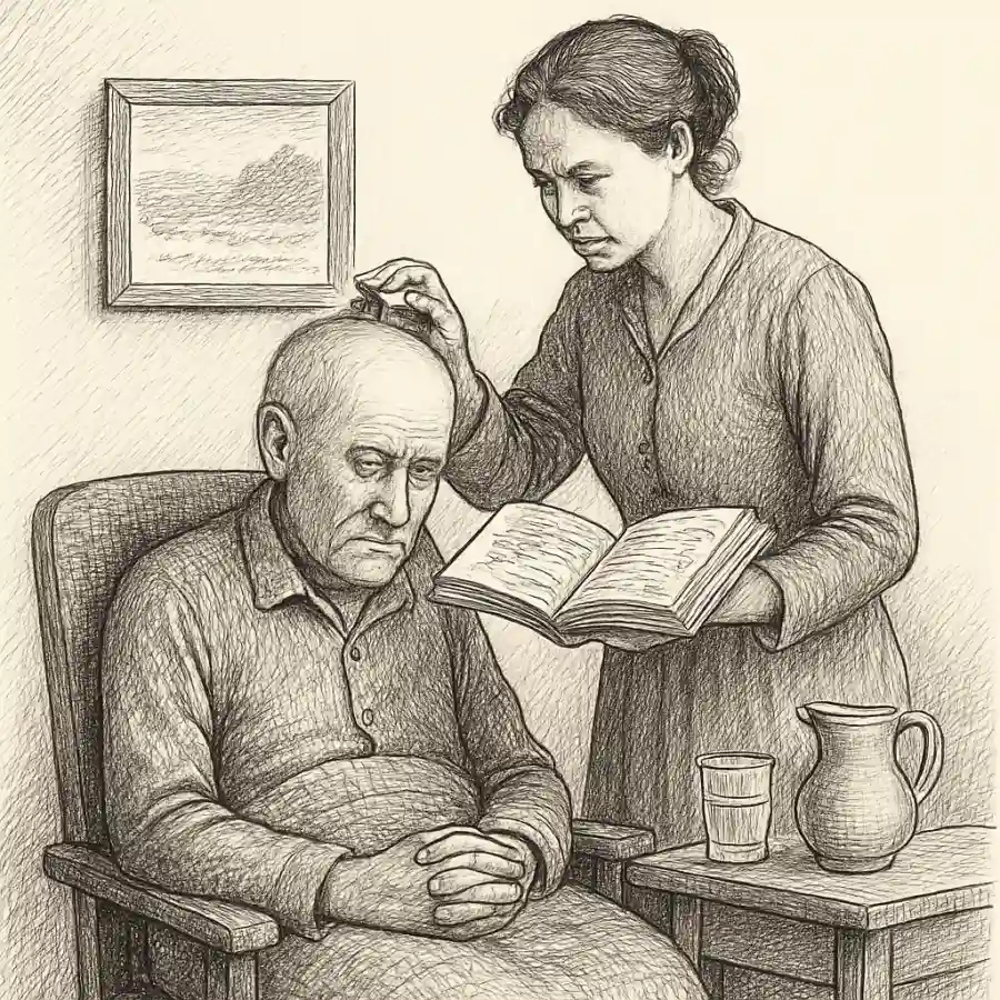 Ilustración en grabado sobre La memoria delegada