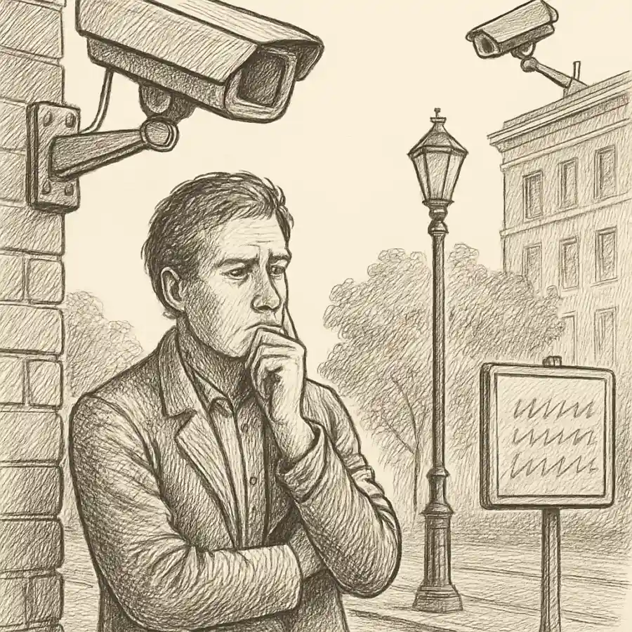Ilustración en grabado sobre Nos estamos quedando sin lugares donde no aparecer
