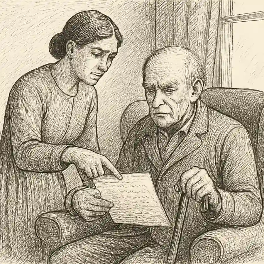 Ilustración en grabado sobre Cuidar también puede delatar