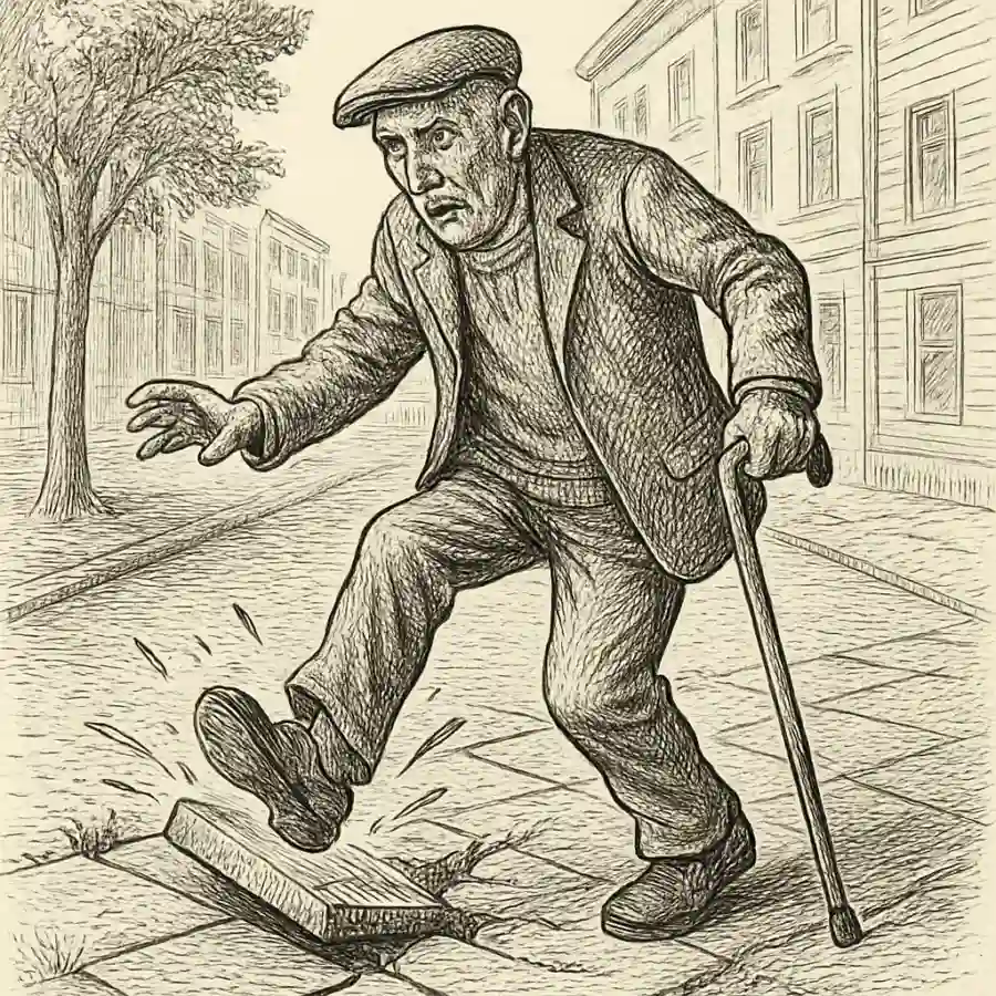 Ilustración en grabado sobre Nos mandan a caminar por veredas que expulsan