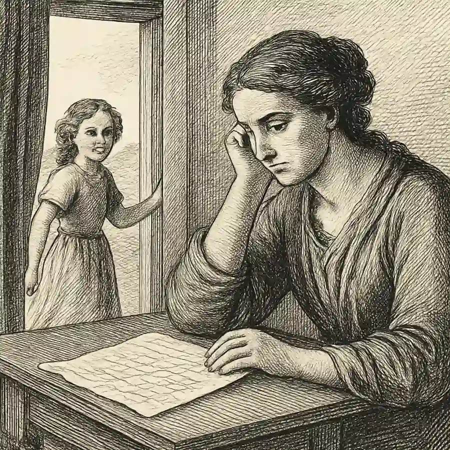 Ilustración en grabado sobre Criarla libre y necesitar su deuda