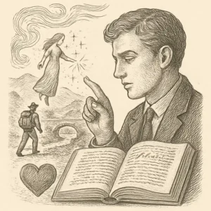 Ilustración en grabado sobre Toque Mágico