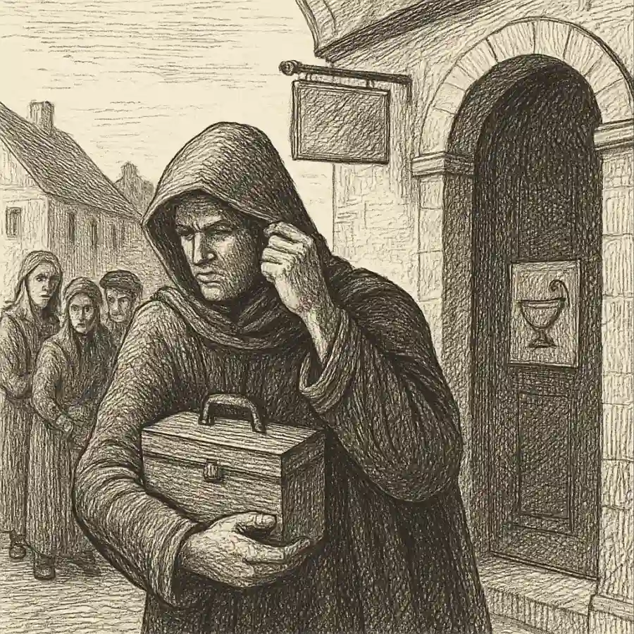 Ilustración en grabado sobre Proteger el secreto y demorar la atención
