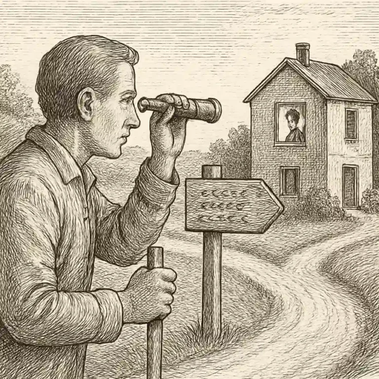 Ilustración en grabado sobre Cuidar una ruta y vigilar una vida