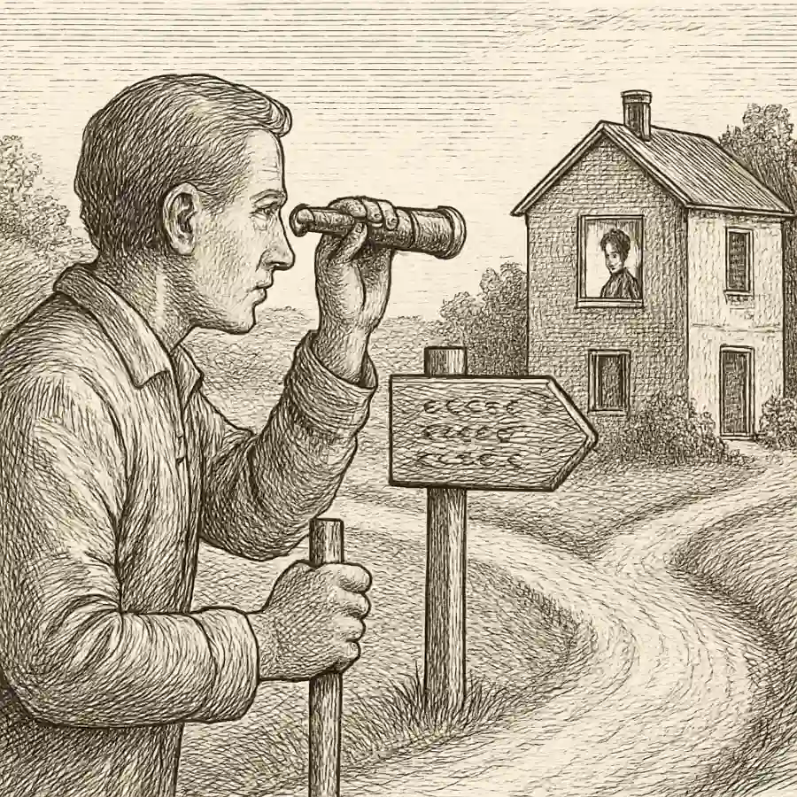 Ilustración en grabado sobre Cuidar una ruta y vigilar una vida