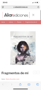 Portada de Fragmentos de mí