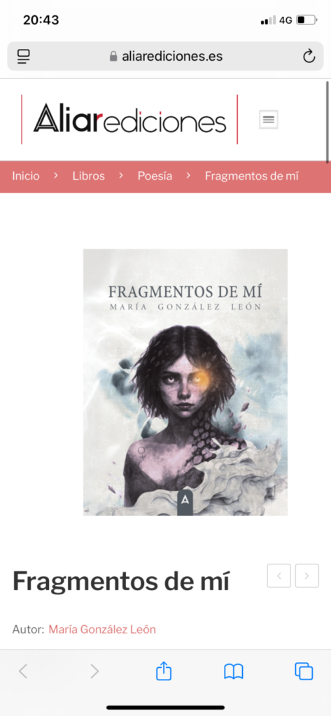 Portada de Fragmentos de mí